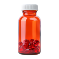 AI generated Pills bottle isolatedon transparent background png