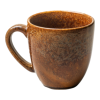 AI generated Cup brown isolated on transparent background png