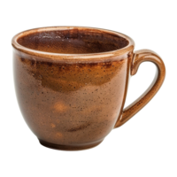 AI generated Cup brown isolated on transparent background png
