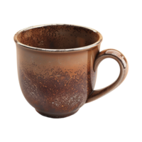AI generated Cup brown isolated on transparent background png