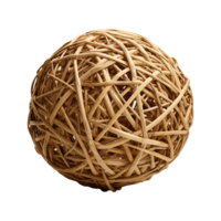 AI generated Takraw ball isolated on transparent background png