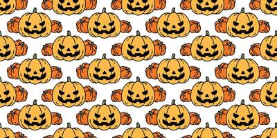 pumpkin Halloween seamless pattern vector cartoon ghost scarf isolated tile background repeat wallpaper illustration icon doodle design