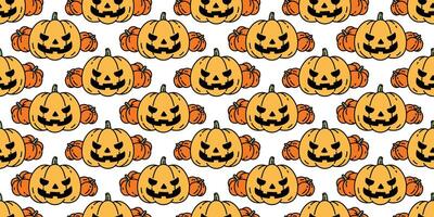 pumpkin Halloween seamless pattern vector cartoon ghost scarf isolated tile background repeat wallpaper illustration icon doodle design