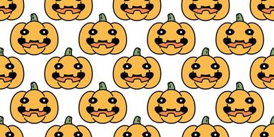 pumpkin Halloween seamless pattern vector cartoon scarf isolated repeat wallpaper ghost tile background illustration icon symbol doodle design