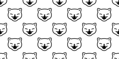 gato sin costura modelo Víspera de Todos los Santos gatito vector calicó cara cabeza bufanda aislado repetir fondo de pantalla loseta antecedentes dibujos animados personaje garabatear ilustración blanco diseño