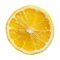 AI generated Lemon slice isolated on transparent background png