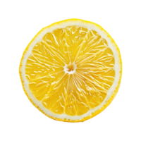 AI generated Lemon slice isolated on transparent background png