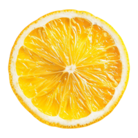 AI generated Lemon slice isolated on transparent background png