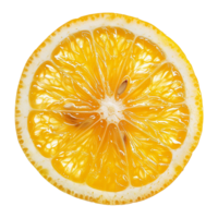 AI generated Lemon slice isolated on transparent background png