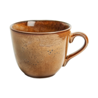 ai generiert Tasse braun isoliert auf transparent Hintergrund png