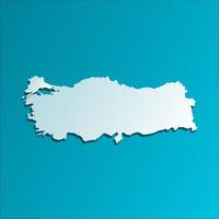 vector aislado simplificado ilustración icono con azul silueta de Turquía mapa. oscuro azul antecedentes