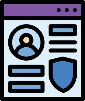 Data protection vector icon