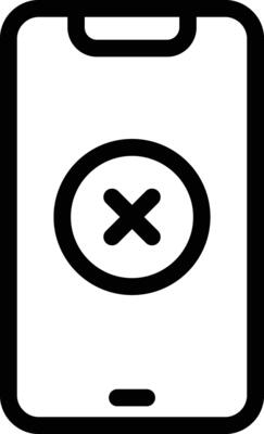 Payment cancelled vector icon