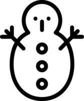 Snowman vector icon