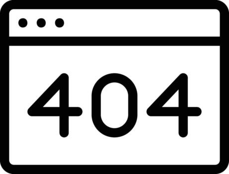 Error 404 vector icon