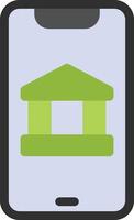 Mobile banking vector icon