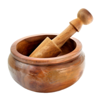 AI generated Mortar and pestle isolated on transparent background png