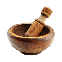 AI generated Mortar and pestle isolated on transparent background png