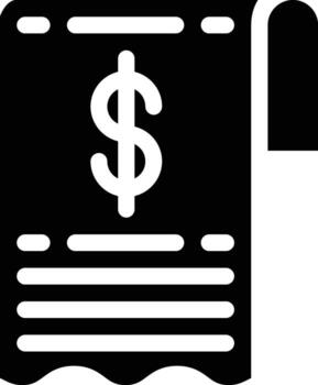Bill vector icon