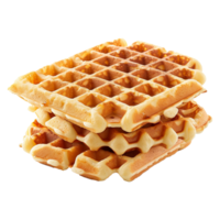 ai gegenereerd belgisch wafels geïsoleerd Aan transparant achtergrond png