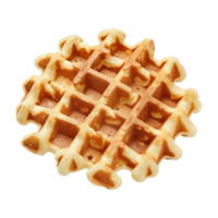 AI generated Belgian waffles isolated on transparent background png