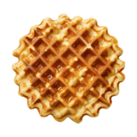 AI generated Belgian waffles isolated on transparent background png