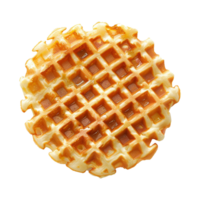 AI generated Belgian waffles isolated on transparent background png