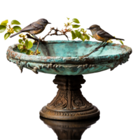 AI generated Birdbath png isolated on transparent background