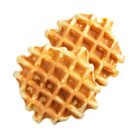 AI generated Belgian waffles isolated on transparent background png