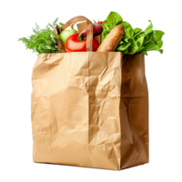 AI generated Food delivery bag isolated on transparent background png