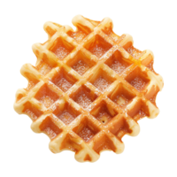 AI generated Belgian waffles isolated on transparent background png