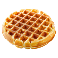 AI generated Belgian waffles isolated on transparent background png