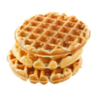 AI generated Belgian waffles isolated on transparent background png