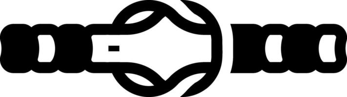 Solid black icon for string vector
