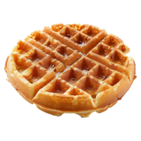 AI generated Belgian waffles isolated on transparent background png