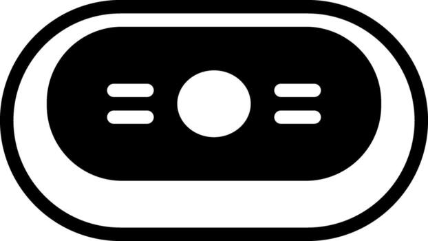 Solid black icon for soap vector