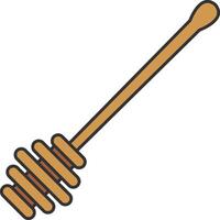 Honey dipper icon vector