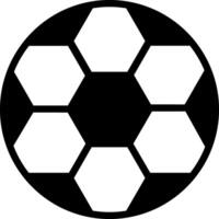 Vector solid black icon for football