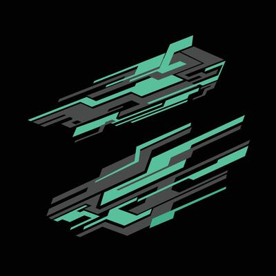 vector design for a collection of car body wrap livery stickers