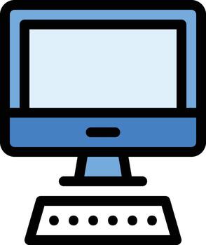 icono de vector de computadora