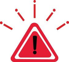 Red alert sign Red exclamation vector