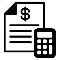 Tax Payment and finance icon illustration vector