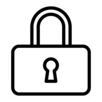 Lock user interface illustration vector