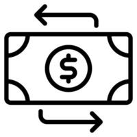 Transfer Payment and finance icon illustration vector