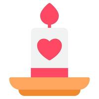 Candles Wedding icon illustration vector