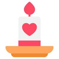 Candles Wedding icon illustration vector