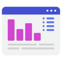 Analytics marketing and seo icon vector