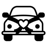Wedding car Wedding icon illustration vector