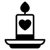 Candles Wedding icon illustration vector