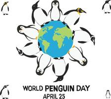 world penguin day Vector